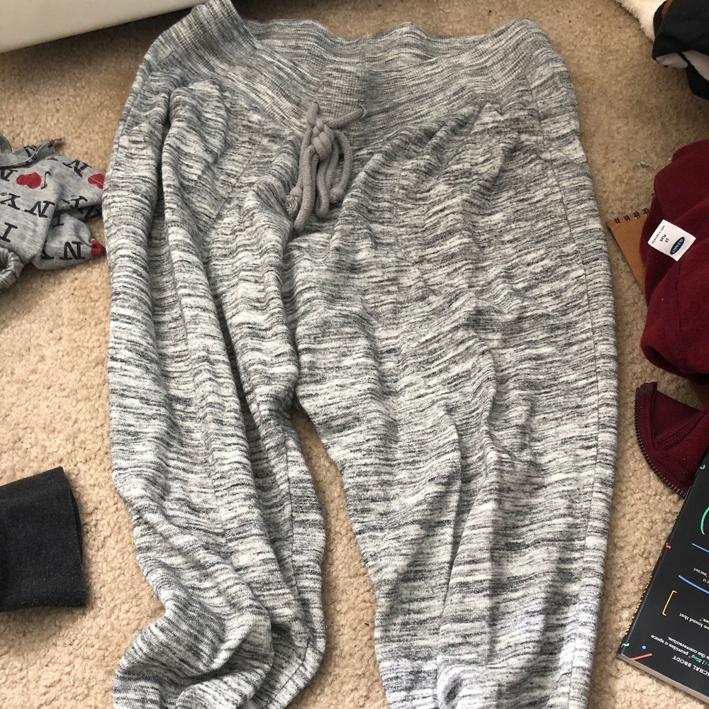 gray joggers